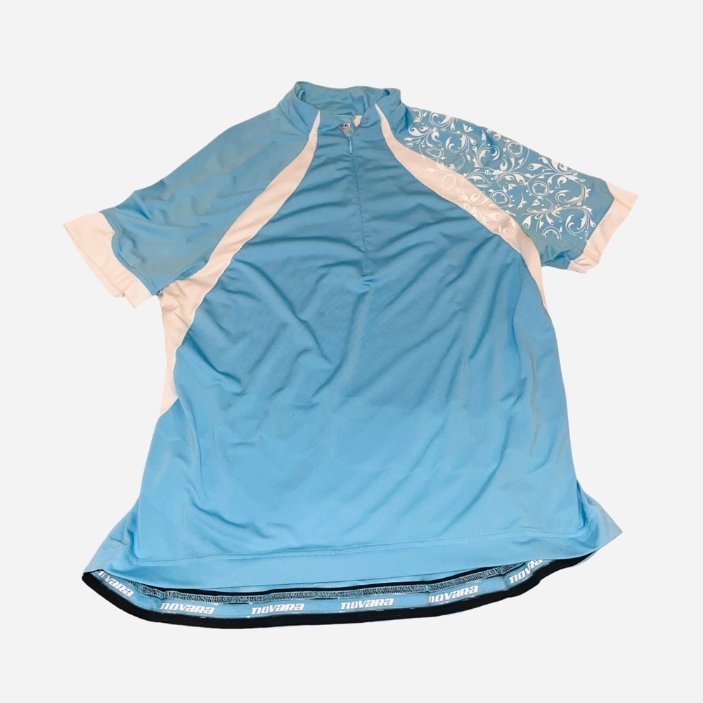Novara | Classic Short Sleeve Cycling Jersey Blue & White Womens XL - Picture 10 of 11